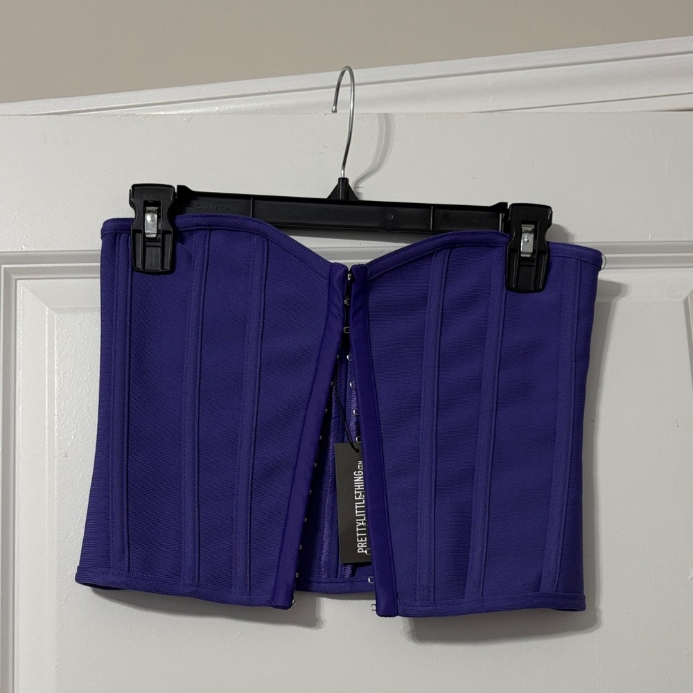 NWT Pretty Little Thing Purple Corset Top